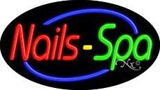 Nails Spa Pedicure Flashing Handcrafted Real GlassTube Neon Sign