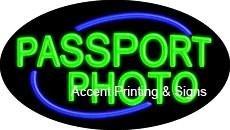 Passport Photo Flashing Handcrafted Real GlassTube Neon Sign