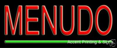 Menudo Handcrafted Real GlassTube Neon Sign