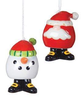 Santa & Snowman Salt & Pepper Shakers by Giftcraft