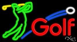 Golf Handcrafted Real GlassTube Neon Sign