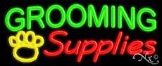 Grooming Supplies Handcrafted Real GlassTube Neon Sign