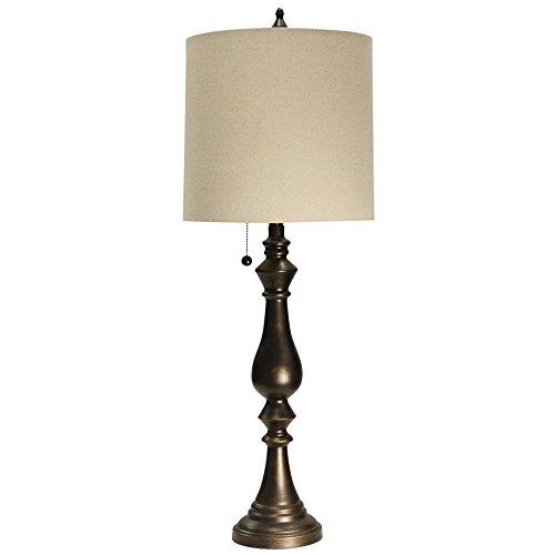 Turlock Bronze Metal 38"H  Bronze Finish Home Decor Accent Table Lamp Drum Shade Accent