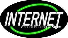 Internet Flashing Handcrafted Real GlassTube Neon Sign