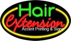 Hair Extension Flashing Handcrafted Real GlassTube Neon Sign