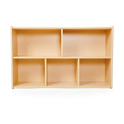 Results guidecraft 5 compartment storage shelves 30 toddlers wooden organizer cabinet for school home or daycare teachers book cubby and toy shelf