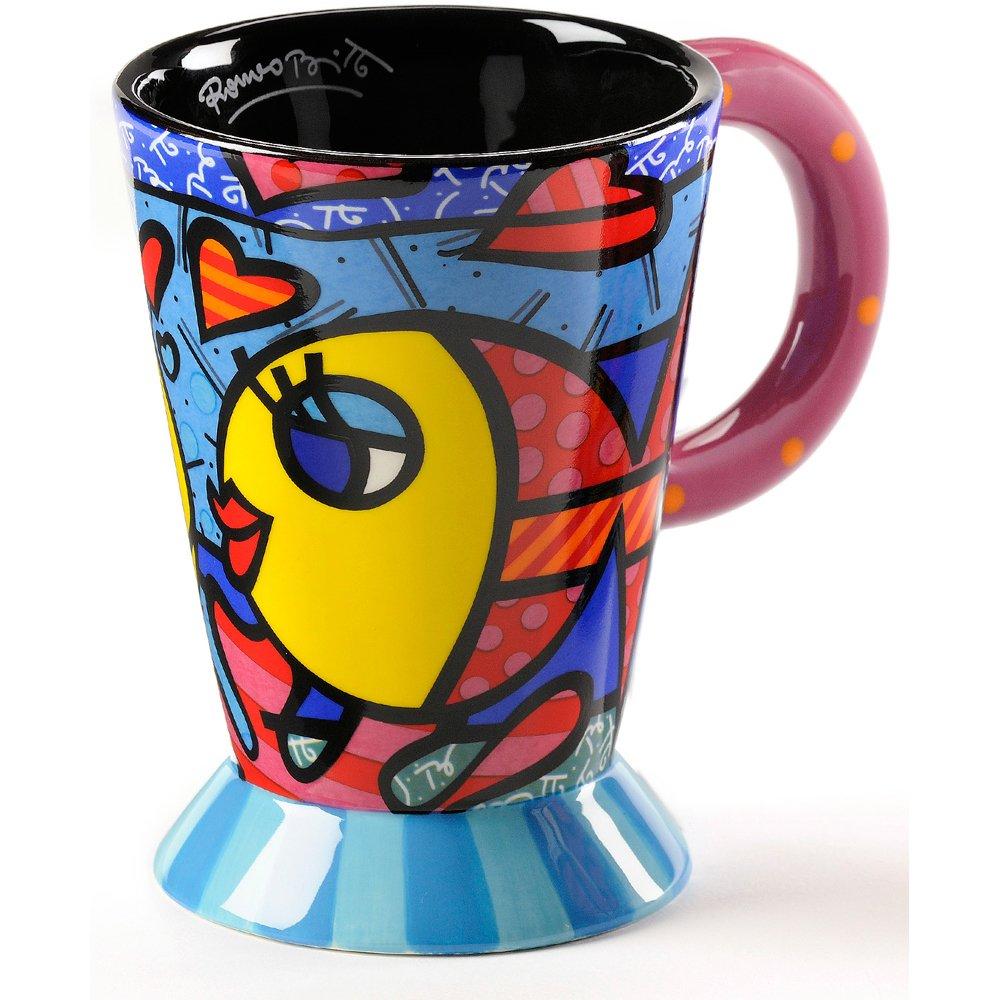 Romero Britto "Deeply in Love" Fish Mug by Giftcraft