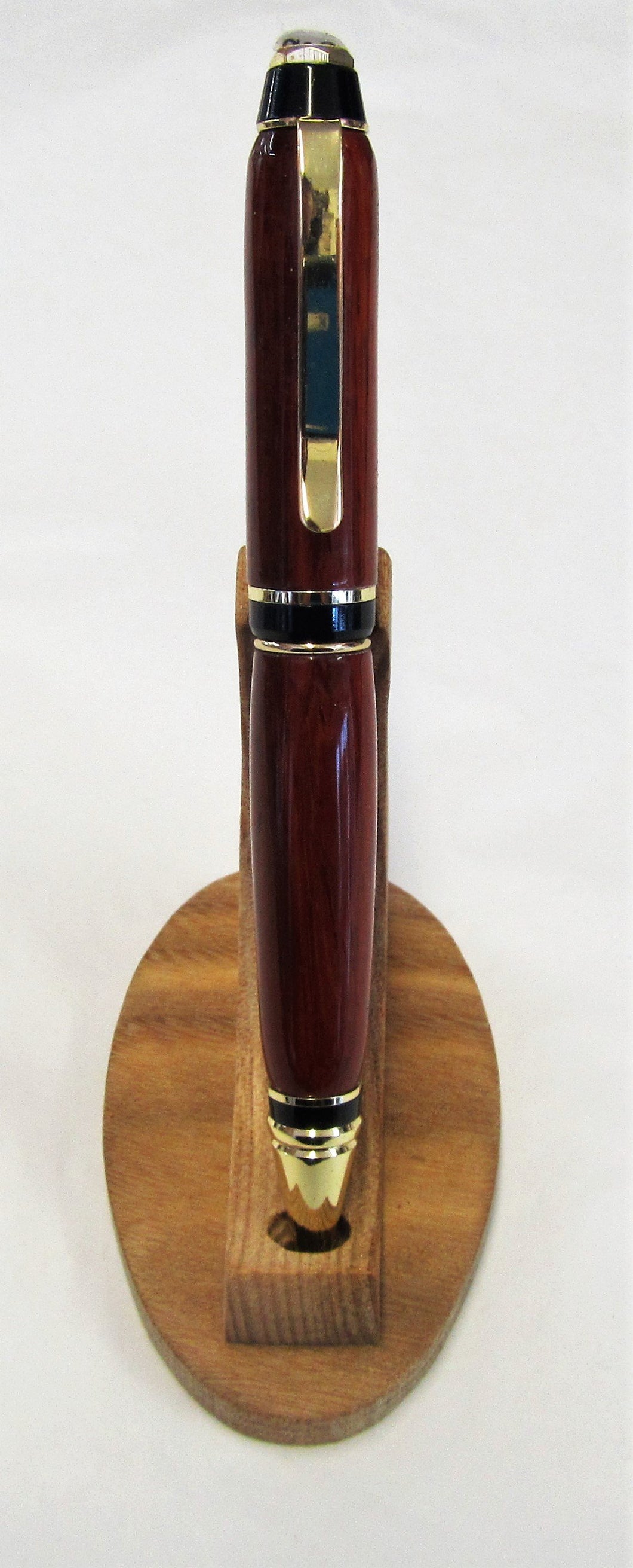 Handcrafted Padauk wood pen with various fittings and pen type