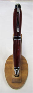 Handcrafted Padauk wood pen with various fittings and pen type