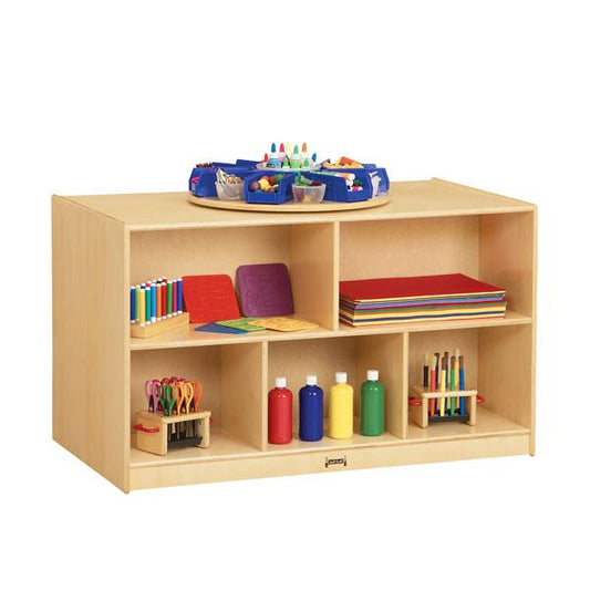 Jonti-Craft 3920JC Low Double Sided Mobile Island Storage