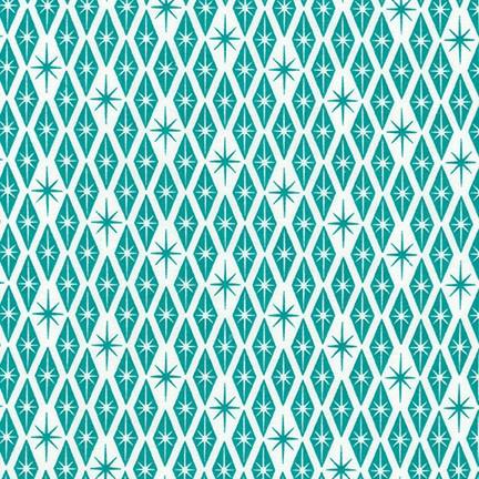 Palm Canyon - by Violet Craft -Diamonds -Aqua