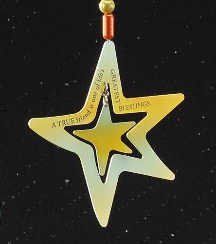 Metal Hanging Adornment or Ornament -A True Friend Star by Giftcraft