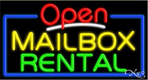 Mailbox Rental Open Handcrafted Energy Efficient Glasstube Neon Signs