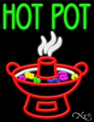 Hot Pot Handcrafted Energy Efficient Real Glasstube Neon Sign