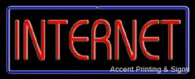 Internet Handcrafted Real GlassTube Neon Sign