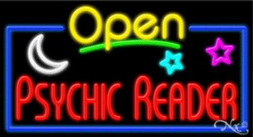 Open - Psychic Reader Handcrafted Energy Efficient Real Glasstube Neon Sign