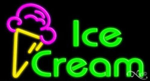 Ice Cream Handcrafted Energy Efficient Real Glasstube Neon Sign