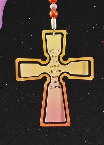 Metal Hanging Adornment or Ornament - Home is Cross by Giftcraft
