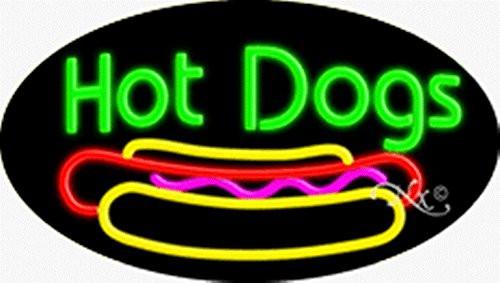 Hot Dogs Handcrafted Energy Efficient Flashing Glasstube Neon Signs