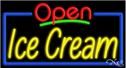 Ice Cream Open Handcrafted Energy Efficient Glasstube Neon Signs