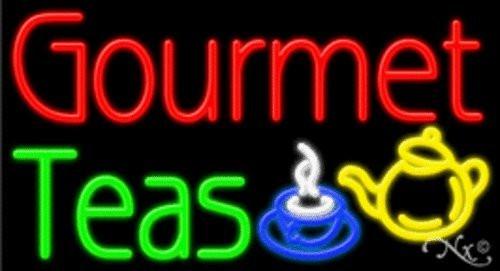 Gourmet Teas Handcrafted Energy Efficient Real Glasstube Neon Sign