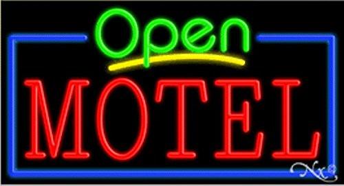 Motel Open Handcrafted Energy Efficient Glasstube Neon Signs
