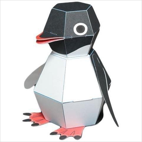 Kamikara Penguin POP! Action Paper Craft kit by Haruki Nakamura