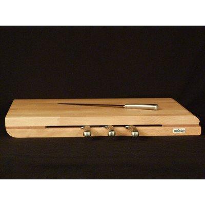 Select nice artelegno dual sided solid beech wood cutting board with integrated magnetic knife storage luxurious italian torino collection by master craftsmen ecofriendly natural finish extra large