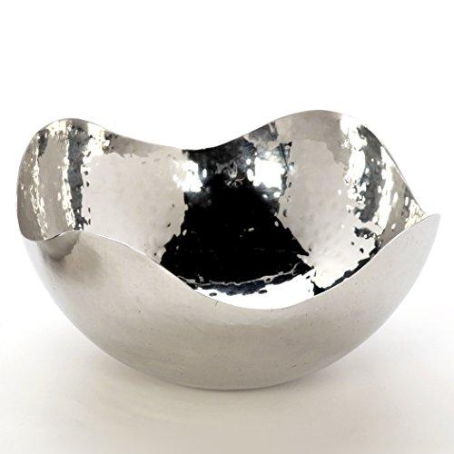 Hosley 5.75" Diameter Silver Finish Metal Bowl, Ideal for Potpourri, LED Candles, Weddings, Special Events, Center Pieces, Craft. Use Decorative Floor Vases Votive Candles to Coordinate O3