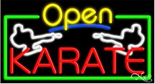 Karate Open Handcrafted Energy Efficient Glasstube Neon Signs