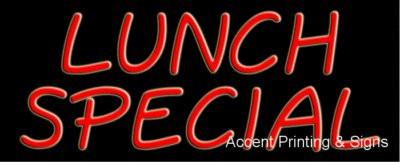 Lunch Special Handcrafted Real GlassTube Neon Sign