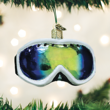 Old World Christmas Handcrafted Blown Glass Ornament - Ski Goggles