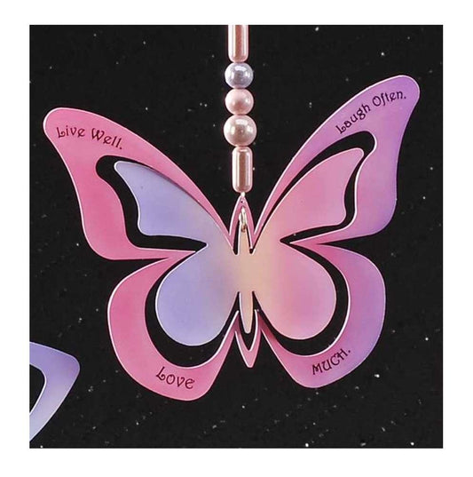 Metal Hanging Adornment or Ornament -Love Much Butterfly by Giftcraft