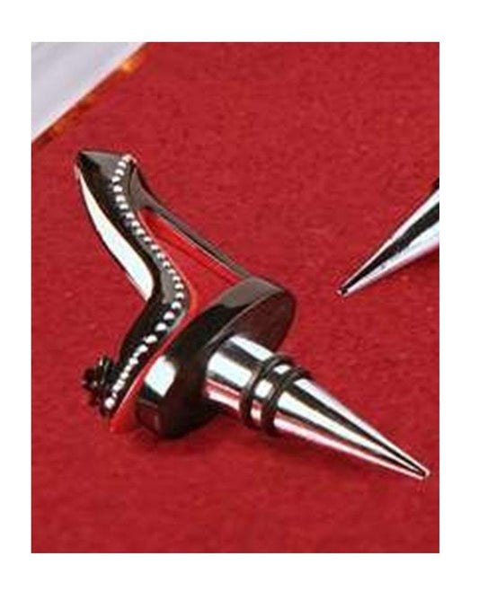Shoe Wine Bottle Stopper by Giftcraft, Black