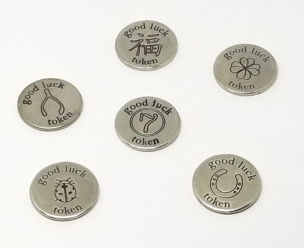 Thoughts to Share Good Luck Tokens, Set of 6, By Giftcraft