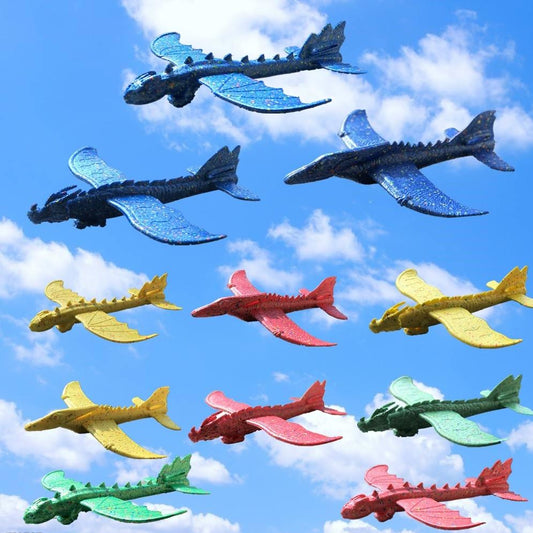Hand Launch Throwing Glider Aircraft Inertial Foam EPP Dinosaur Dragon Plane Model  48cm