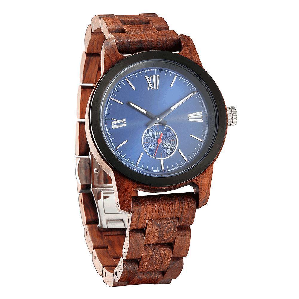 PERSONALIZED Men's Handcrafted Kosso Wood Watch Eco-Friendly  **Free Shipping**