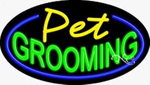 Pet Grooming Handcrafted Energy Efficient Flashing Glasstube Neon Signs