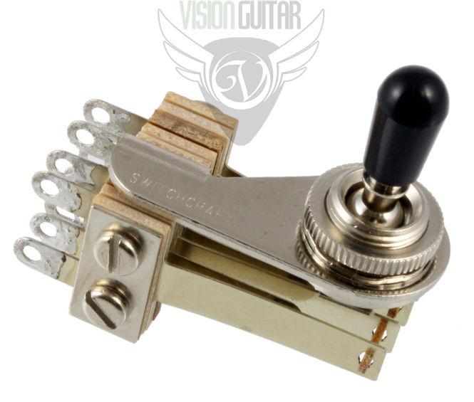 Switchcraft Angled L-Type 3-Way 4-Pole Toggle Switch Double Neck Guitars