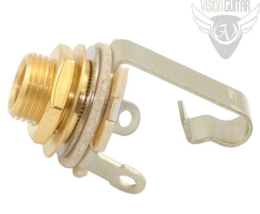 Switchcraft #11 Mono 1/4" Gold Input Jack