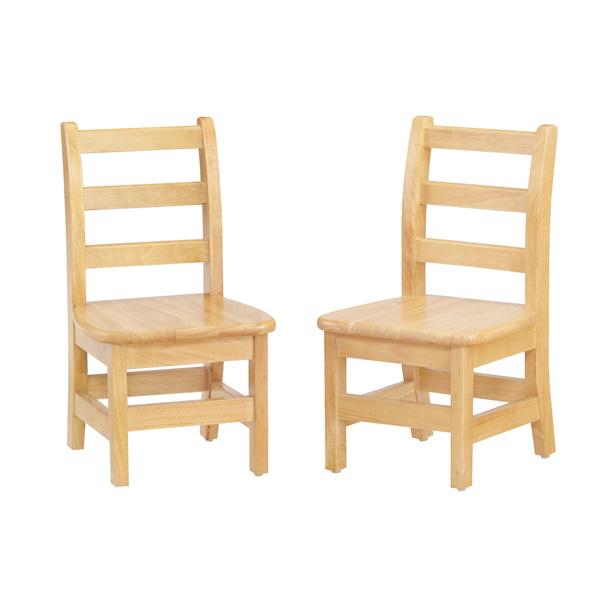 Jonti-Craft 5912JC2 KYDZ Ladderback Chair 12" Seat Height - Set of 2