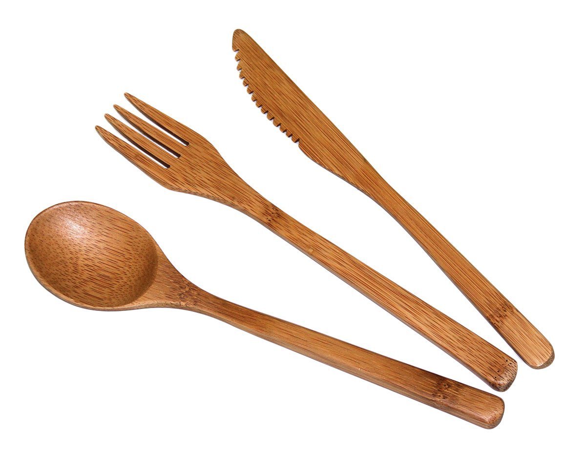 Totally Bamboo Flatware Set, 100% Bamboo!