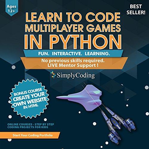 Learn to Code PYTHON for Multiplayer Adventure Games (Ages 12+) – Programming and Video Game Design for Kids – Writing Software & Computer Coding - Better than Minecraft Mods - ( PC, Mac & Linux )
