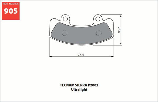 GOLDfren Aircraft Brake Pads 905AD (pair)