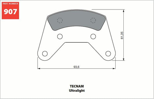 GOLDfren Aircraft Brake Pads 907AD (pair)
