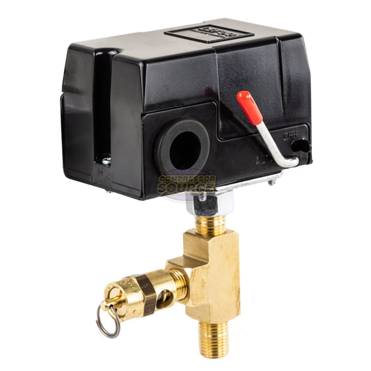Replacement 95-125 PSI Pressure Switch Craftsman Air Comp w 140 PSI Relief Valve