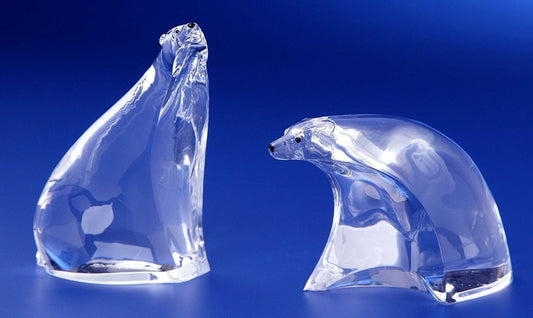Icy Craft Contemporary Bears Figurine, Set of Two