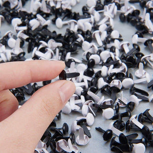 Related nbeads 1 box 600pcs mini iron brads black and white round metal paper fastener for scrapbooking crafts making stamping photo album and paper cards diy