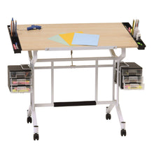 Load image into Gallery viewer, Explore studio designs pro craft station in white with maple 13245