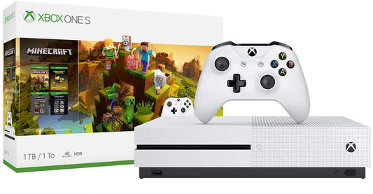 Microsoft XBox One S Game Console Minecraft Bundle 1TB White  - NEW